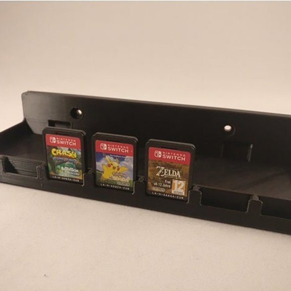 Nintendo Switch Dock Wall Mount and Cartridge Game Holder - Holds 7 Carts - Picture 13 of 16